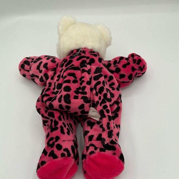 Zardi Pink and Black Leopard Print Plush Bear - Picture 4 of 6